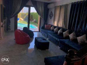 Villa with privat pool cancun vip 36的休息区