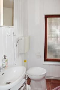 BuchholzHoliday Home Jana by Interhome的白色的浴室设有卫生间和水槽。