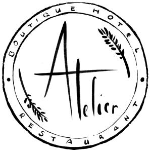 斯库台Atelier Boutique Hotel的黑白的圆图,更圆