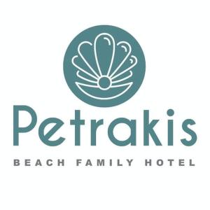 莱夫基米佩塔吉斯海滩旅馆的海滩家庭酒店的标志