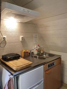 UddebyRialahästgård的厨房配有水槽和台面