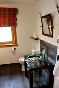 Lodge 38 Rowardennan , Loch Lomond的厨房或小厨房