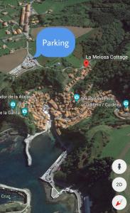 库迪列罗La Melosa Cottage的公园地图,有词条停车