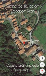 库迪列罗La Melosa Cottage的红色点的村庄地图