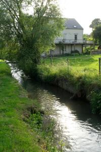 WaysCôté Dyle de la Tourelle的河底有房子