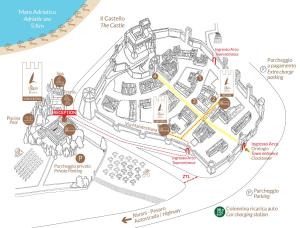 格拉达拉La Loggia Historic Resort的希尔蒂度假村地图