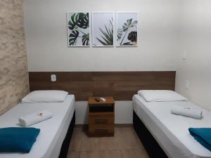 Hotel Serra do Mar客房内的一张或多张床位