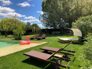 艾马尔格Le Patio, chambres d hôtes pour adultes en Camargue, possibilité de naturisme à la piscine,的相册照片