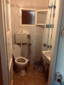 卡瓦尔纳Бунгало- Bungalow的一间带卫生间和水槽的小浴室