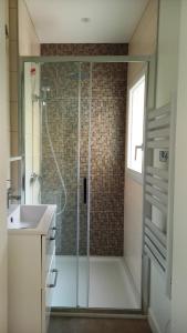 索米尔HISTOIRE DE LOIRE - La Maison的带淋浴和盥洗盆的浴室
