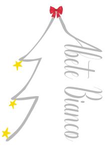 卡迈格拉特罗希拉诺Abete Bianco - Albergo del Natale的红弓和星的圣诞树