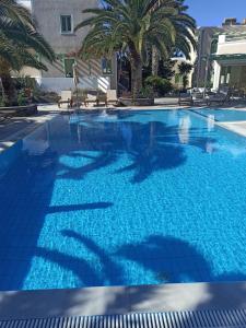 卡马利乔安娜别墅酒店的蓝色海水大型游泳池