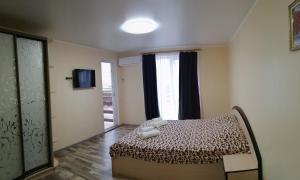 卡罗利诺-布加兹Viktoria的一间卧室设有一张床和一个窗口
