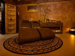 VorstenboschDreams and Wellness的带沙发和地毯的客厅