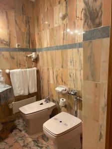 厄尔·布尔戈·德·奥斯马维耶雷二号酒店的一间带卫生间和水槽的浴室
