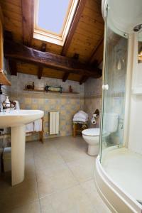 戈特赫斯阿特亚加乌雷斯蒂乡村民宿的一间带水槽和卫生间的浴室