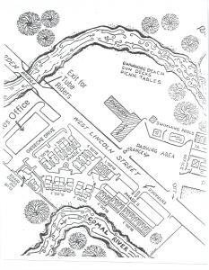新布朗费尔斯The Iron Cactus Condo on the Comal CW C102的黑白的公园地图