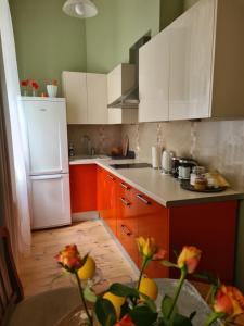 Libau Baden apartamenti的厨房或小厨房
