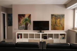奥维多Boutique & Chic的带沙发和平面电视的客厅