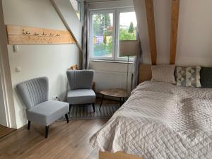 Book-A-Room Salzburg Apartment 5-6-7-8客房内的一张或多张床位