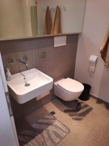 奥布佐尔Yoo Bulgaria Apartments -c306的一间带水槽和卫生间的浴室