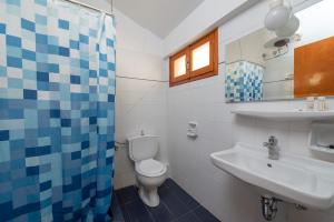 阿尔戈斯托利翁欧洲酒店 的一间带卫生间和水槽的浴室