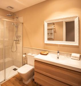 比利亚努埃瓦-赫尔特鲁PassiveRooms的浴室配有卫生间、盥洗盆和淋浴。
