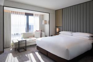 首尔洲际格兰酒店 客房内的一张或多张床位