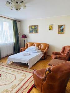 Guest House at Lesya Ukrainka客房内的一张或多张床位