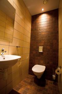 Dirhami迪拉姆旅馆的一间带卫生间和水槽的浴室