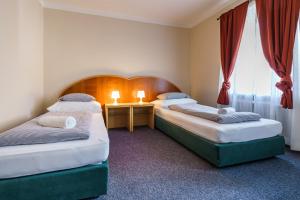 绿谷木屋旅馆客房内的一张或多张床位