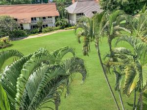 科洛阿Kiahuna Plantation 96, Poipu Beach, Athletic Club Membership, Part Ocean View的棕榈树庭院的空中景致