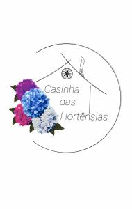 奥尔塔Casinha das Hortênsias的一束花,上面有卡西纳级的视野