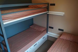 莱斯卡瑟斯-达尔卡纳Alberg Los Josepets的小型客房配有两张双层床,
