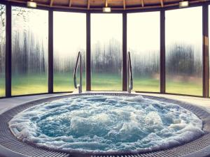 赫尔赫尔格兰奇公园美居酒店的带浴缸的大窗户