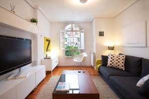 穆特里库Portua - Baskey Rentals的带沙发和平面电视的客厅
