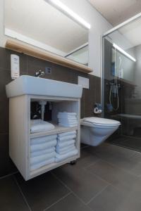 史多斯斯图斯胡塔酒店的一间带水槽和卫生间的浴室