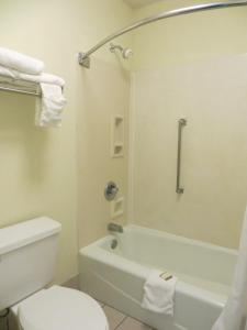 佛罗伦萨佛罗伦萨贝蒙特旅馆套房酒店 的浴室配有白色卫生间和浴缸。