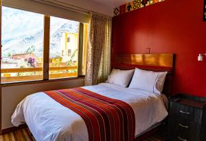 提拉加圣谷酒店客房内的一张或多张床位