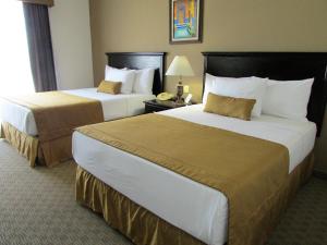 托雷翁波萨达德尔里奥贝斯特韦斯特快捷酒店的酒店客房带两张床和电话