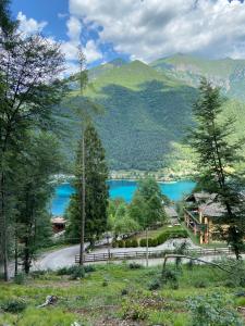 皮耶韦迪莱德罗Le Terrazze sul Lago - Ledro House的享有山脉的湖景
