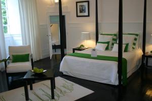 立萨克城堡酒店客房内的一张或多张床位