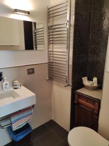 特拉尼Suite210的一间带水槽、卫生间和淋浴的浴室