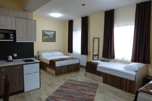 代温Борник Хил / Bornik Hill的酒店客房带两张床和厨房