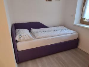 拉伊韦斯Auelehof的一张床上有两个枕头的房间