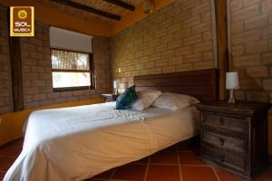 Cabaña Campestre Sol Muisca RNT85322客房内的一张或多张床位