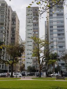 桑托斯Apartamento em frente a Praia do Embaré - Santos的相册照片