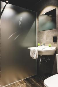 瓦夫尔多迈纳杜布鲁酒店的一间带水槽和卫生间的浴室