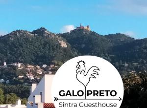 辛特拉Galo Preto - Amazing breakfast Sintra - View and Silence的吉诺姆里科科希诺查旅馆标志