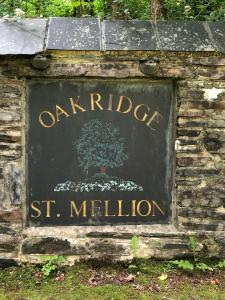 圣美伦The Nineteenth, Oakridge St Mellion, Free Golf/SPA的石墙上一百万个橡皮图案